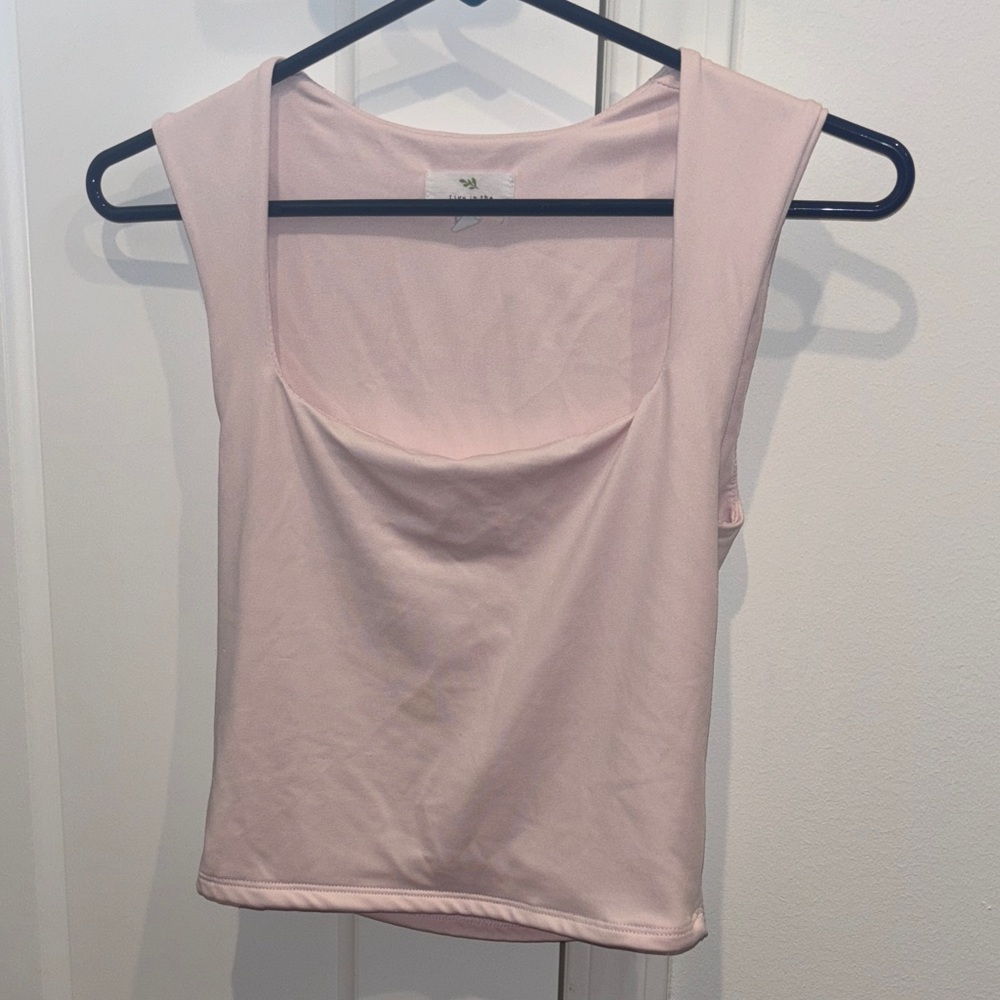 Chic Light Pink Sleeveless Tank Top